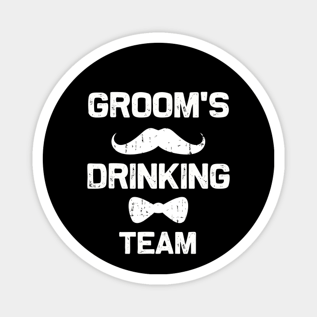 Groom's Drinking Team | Bachelor Party Squad | Crew T-shirt Magnet by MerchMadness